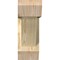 Ekena Millwork Traditional Slat Rough Sawn Bracket w/ Offset Brace, Douglas Fir, 6"W x 16"D x 16"H BKT0604X16X16TRA06RDF - alternate 4